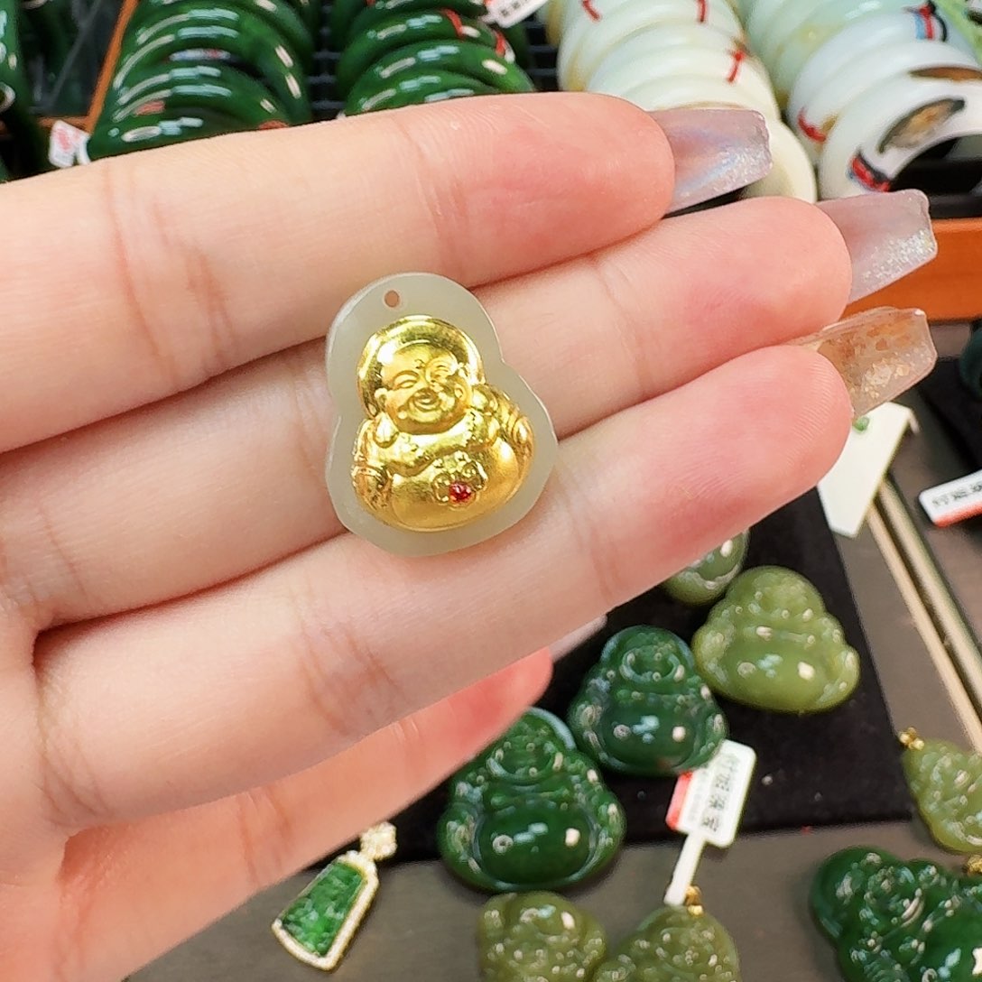 手链未镶嵌和田玉佛公开播福利