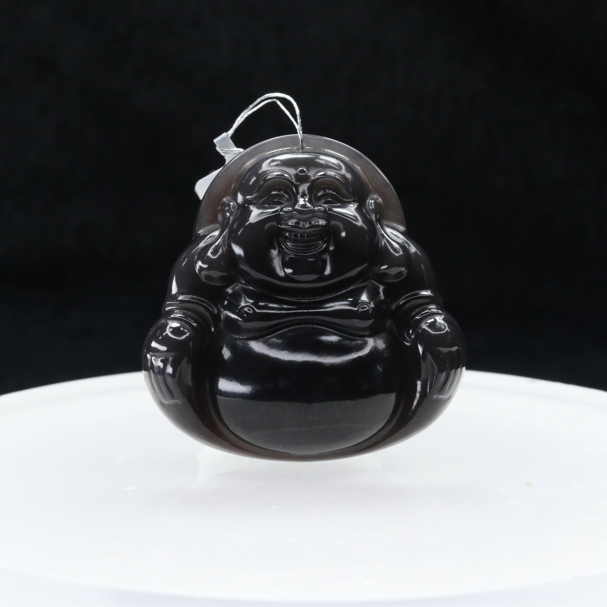 19和田玉帝紫佛公/600537北京中保拍卖