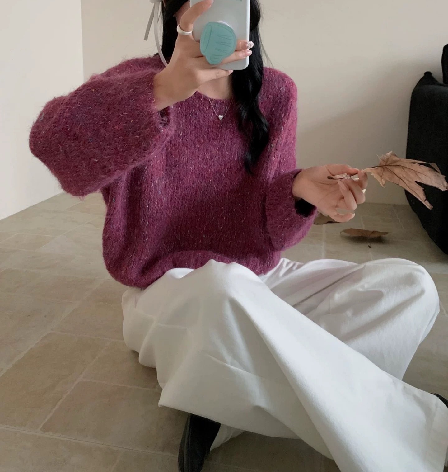 417-CQ新款彩色针织上衣（60-135）