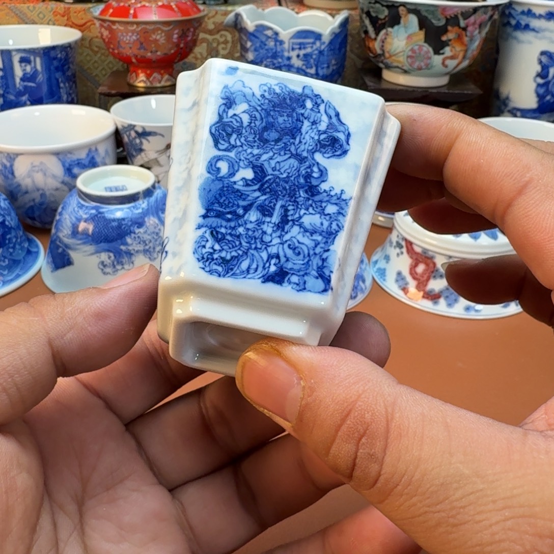 ****4陶杯子景德镇全手工手绘陶瓷