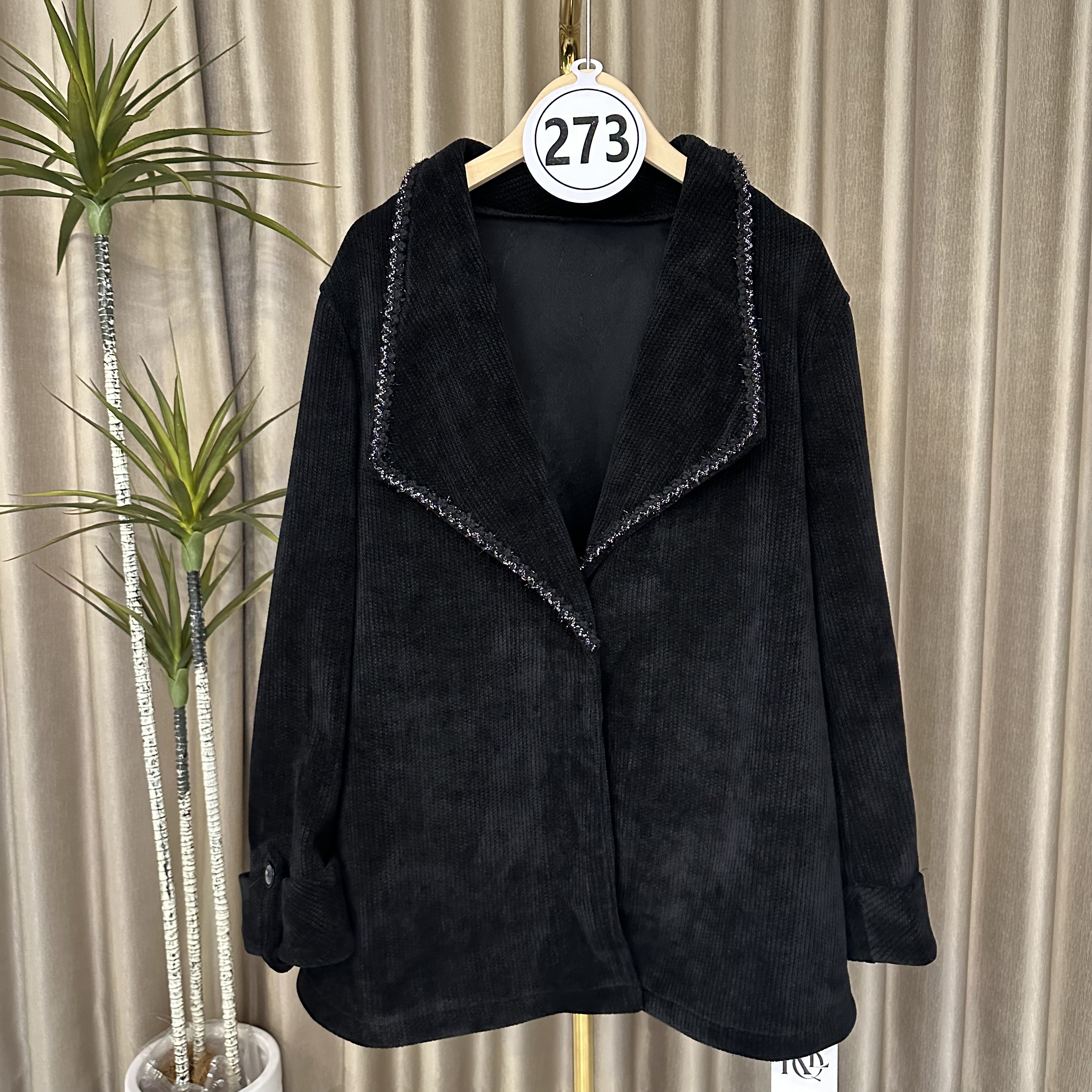 【273】常规款常规修身型加棉加厚女棉服上衣大衣气质长袖