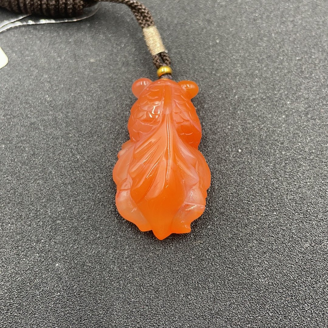 BY0115FLSF150 南红金玉满堂挂坠