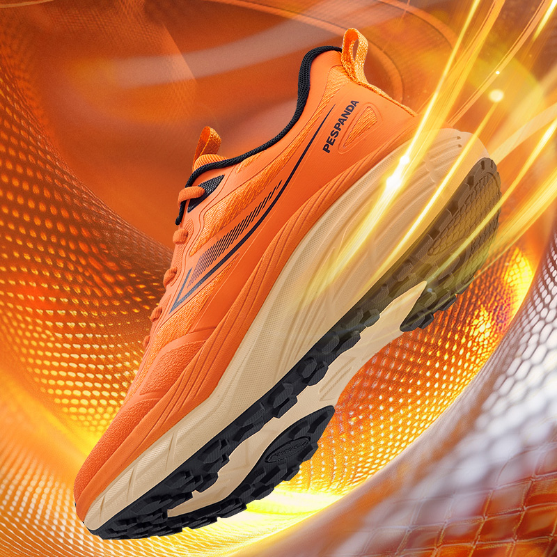  PESPANDA/佩斯熊猫2025春秋款情侣款网面透气缓震跑步鞋男女