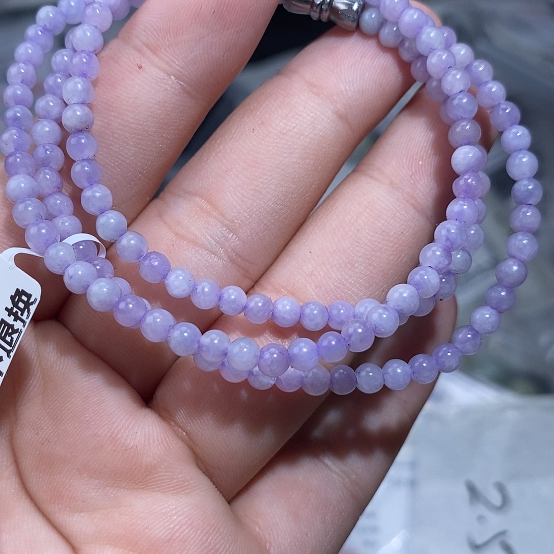 翡翠未镶嵌手链翡翠珠串