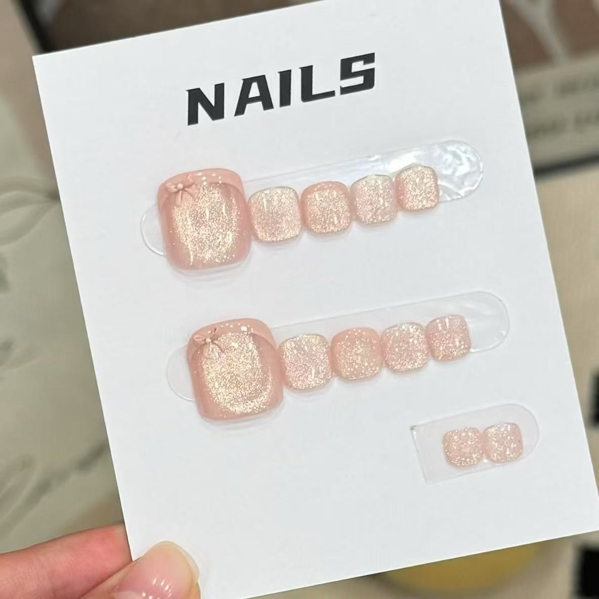 胭栀-Naier 奈儿轻奢高定美甲 脚甲 12片装