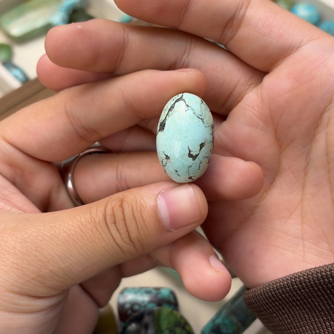 落***雪南红玛瑙未镶嵌绿松石