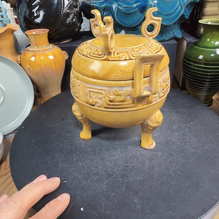 传***承瓷片器型美观精致大方