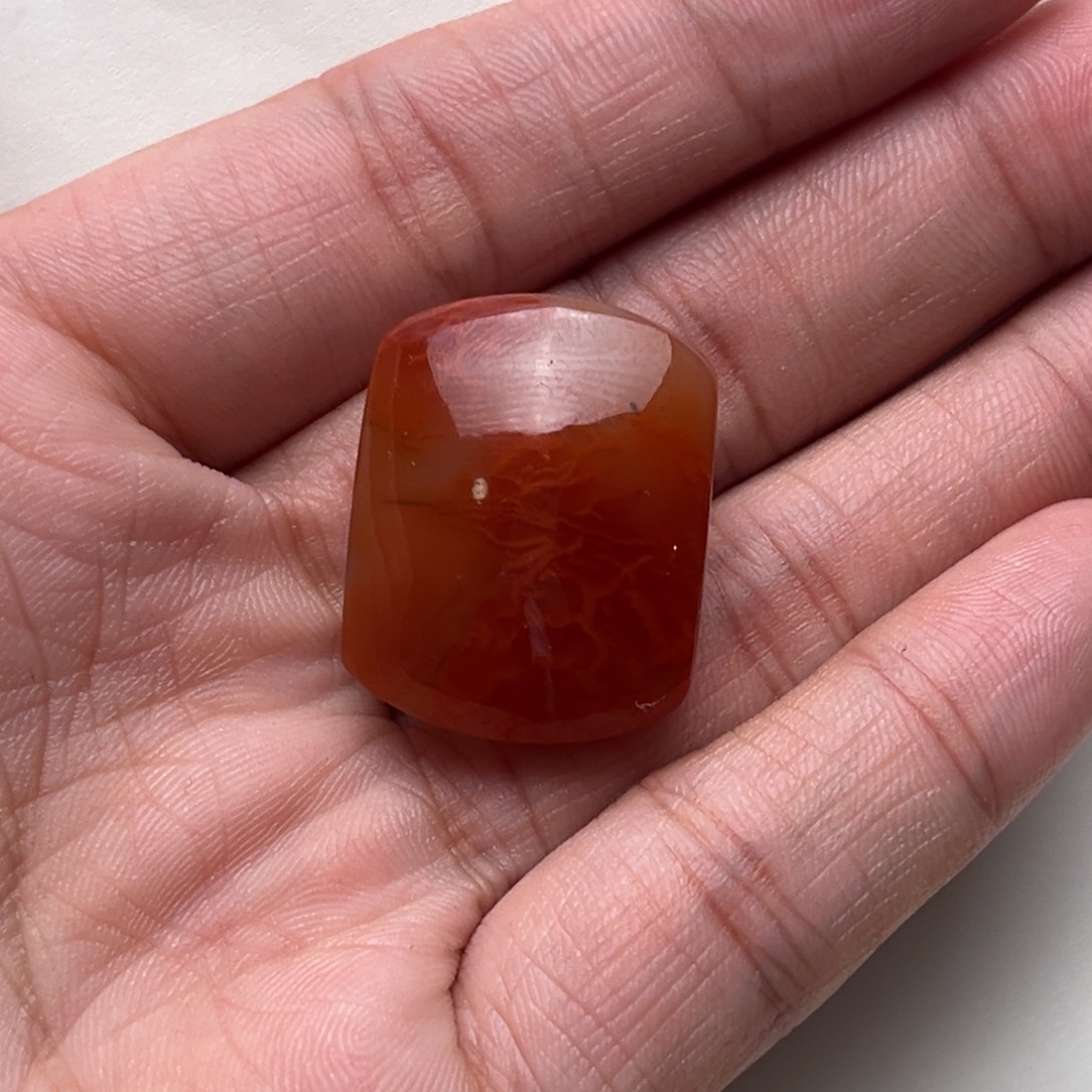 南红玛瑙无事牌未镶嵌