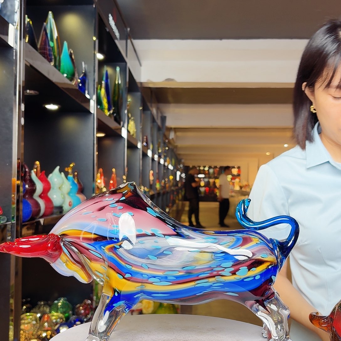 摆件琉璃花开了吗我