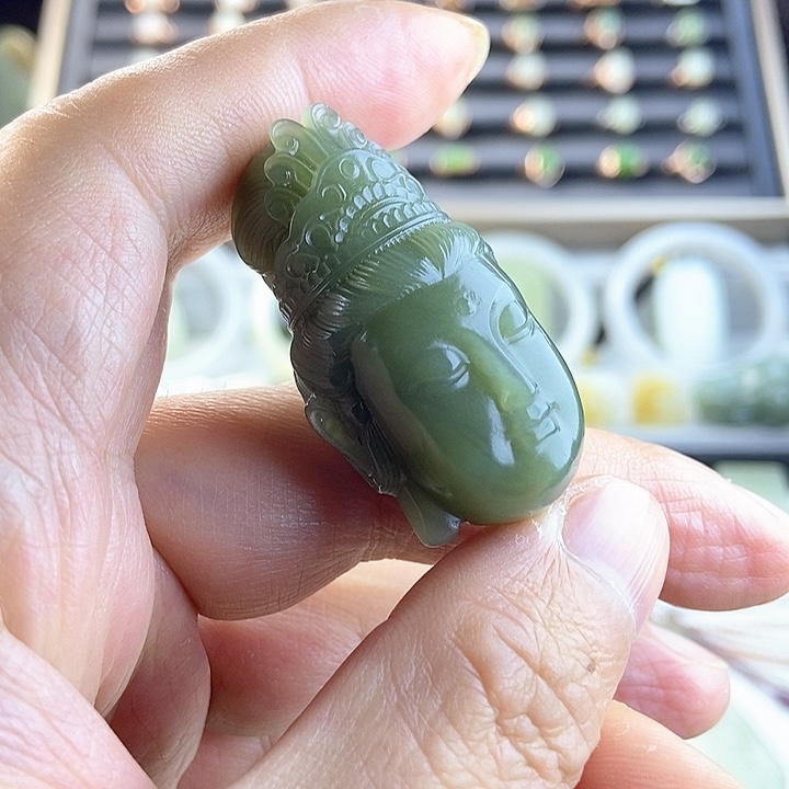 和田玉吊坠(不含链)未镶嵌