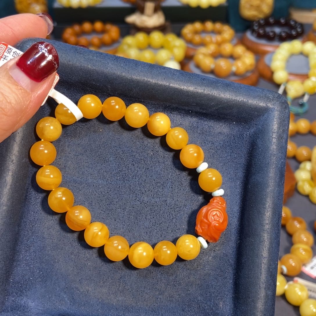 琥珀手链未镶嵌蜜蜡