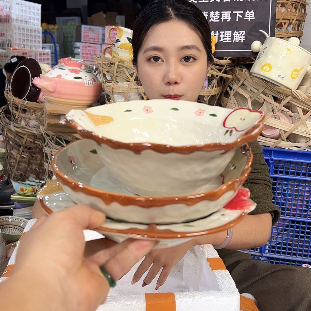 潮州陶瓷工厂微瑕3件套