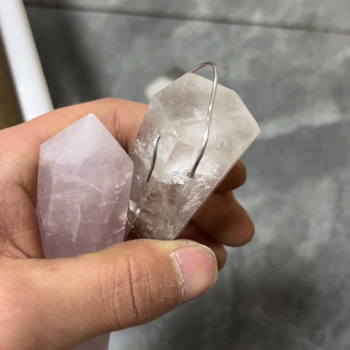 水晶A96未镶嵌u*损白粉柱