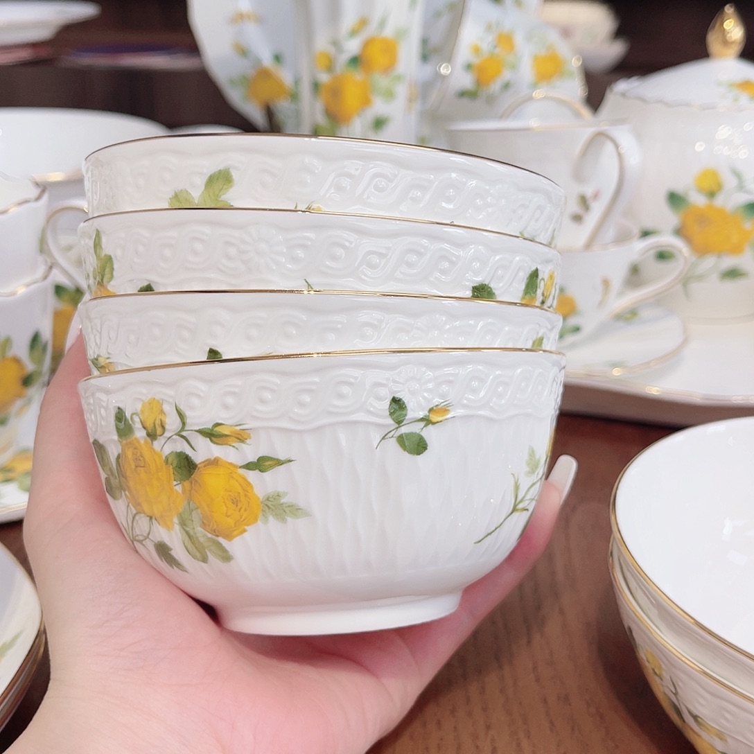 骨瓷四个饭碗—————————