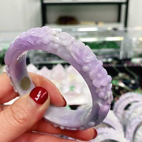 翡翠耳饰未镶嵌冰*挂件