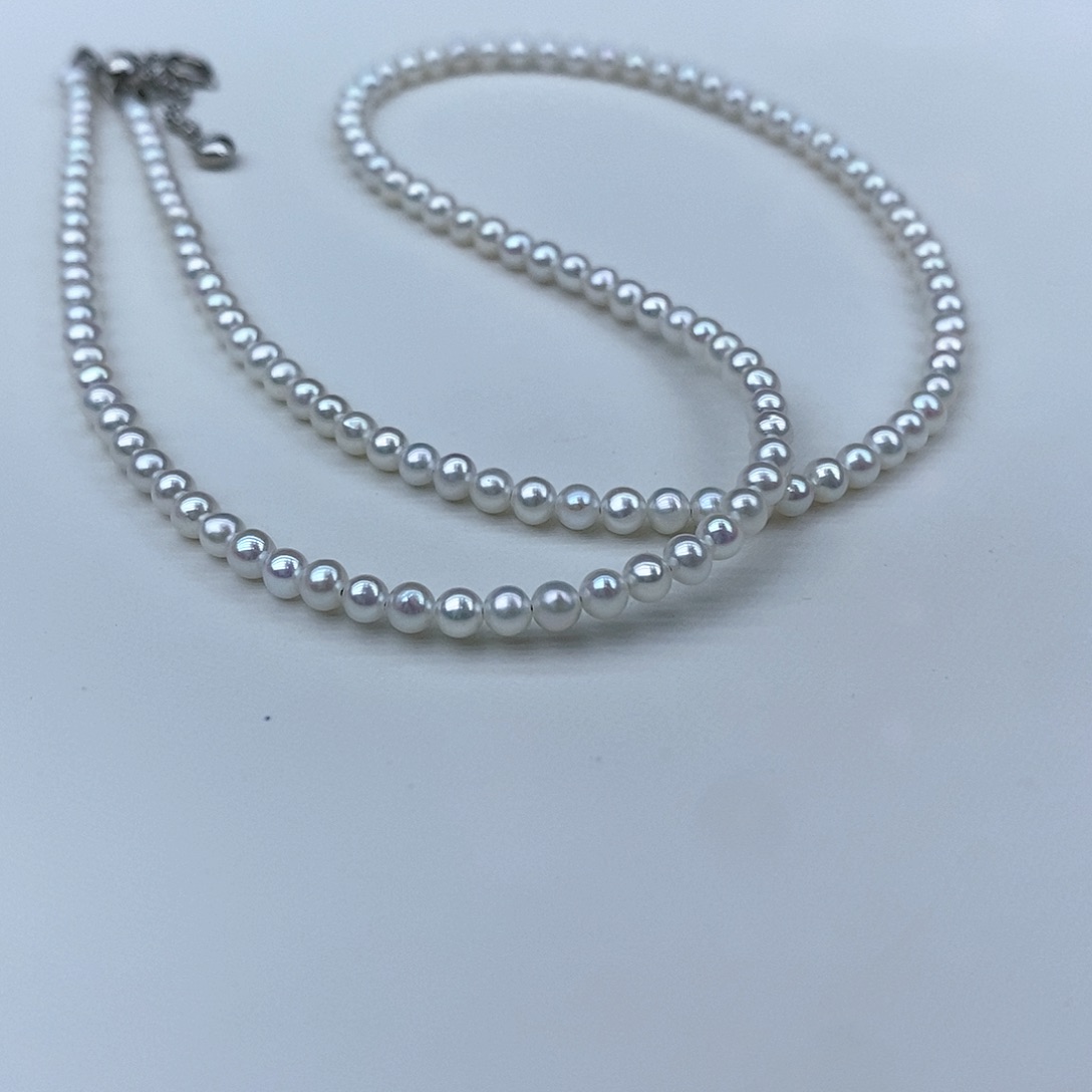 淡水珍珠颈饰银S925镶嵌