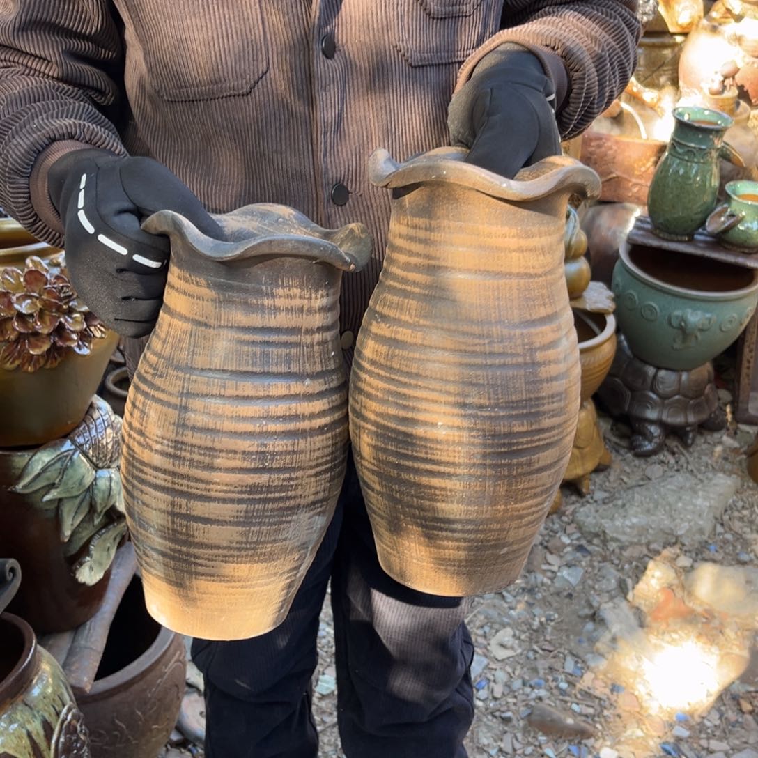 红陶高30口15有孔