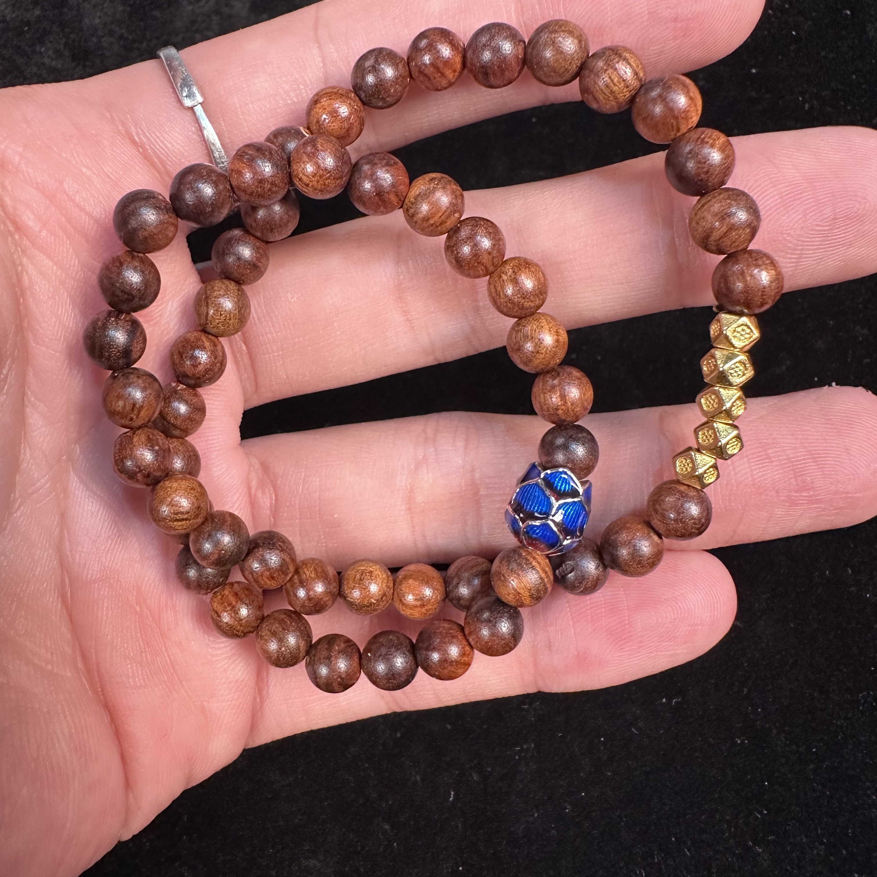 S0783-黄花梨0.6双圈手串无礼盒