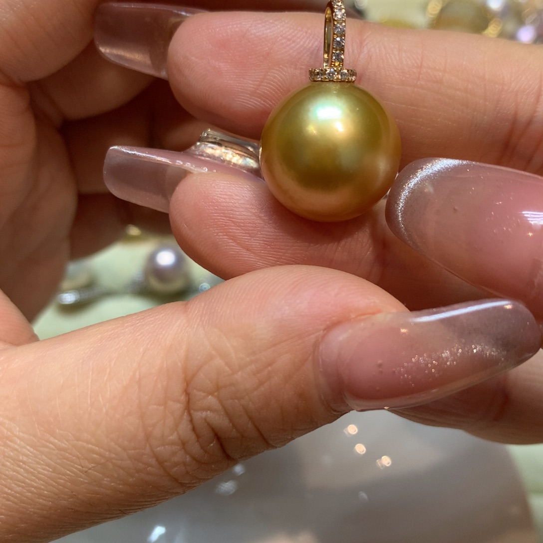 海水珍珠颈饰14K金镶嵌