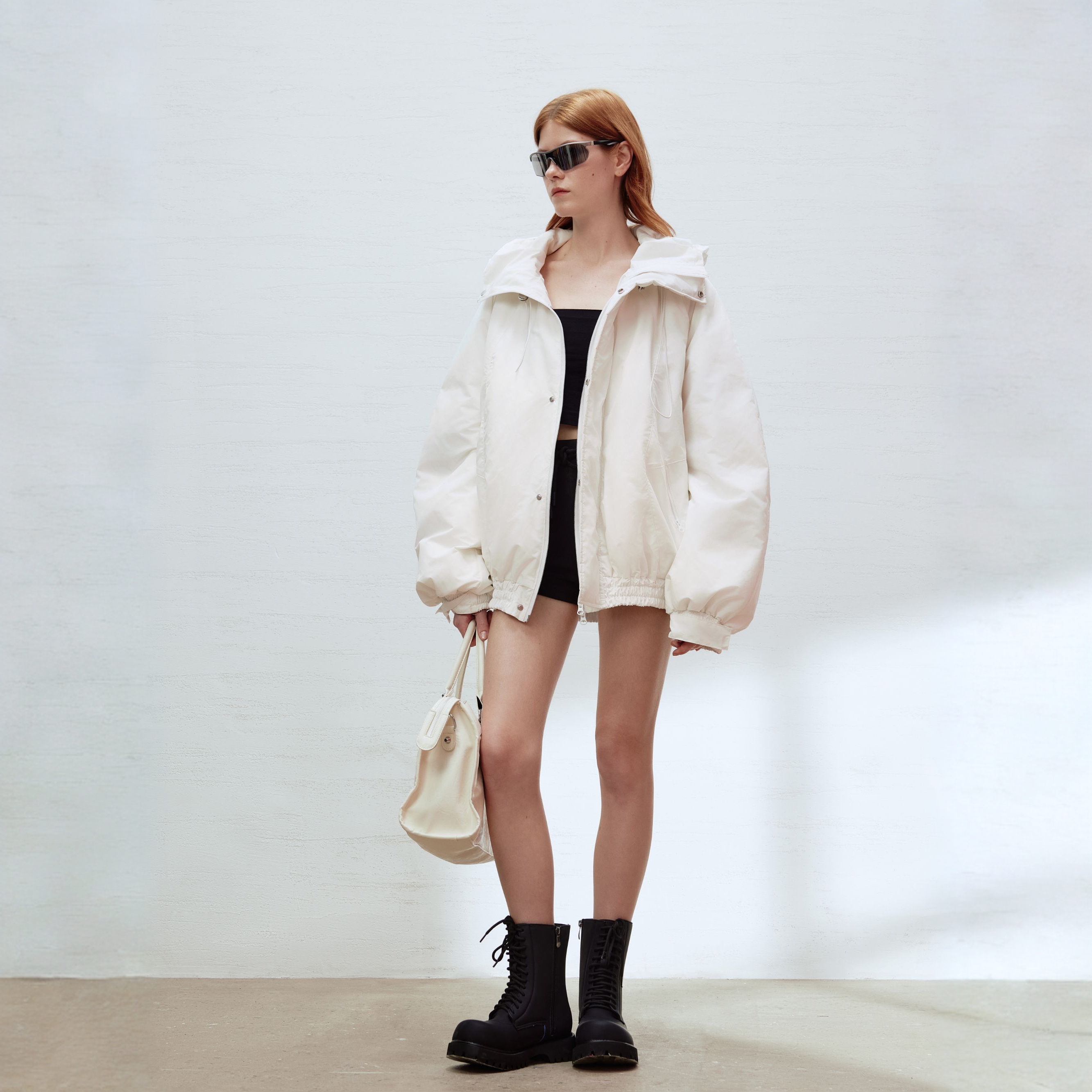 YANGYUQING设计师品牌花苞帽户外羽绒服外套25AW
