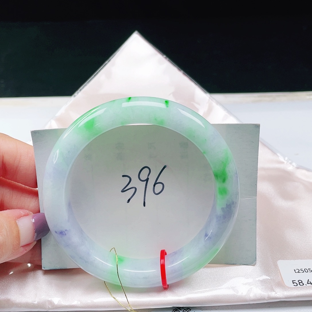 翡翠未镶嵌手镯缅甸翡翠58+