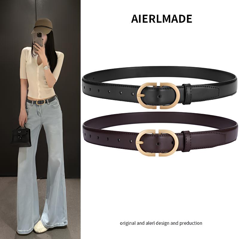 女士皮带真皮2025新款高级感显瘦简约腰带时尚百搭韩系气质裤腰带