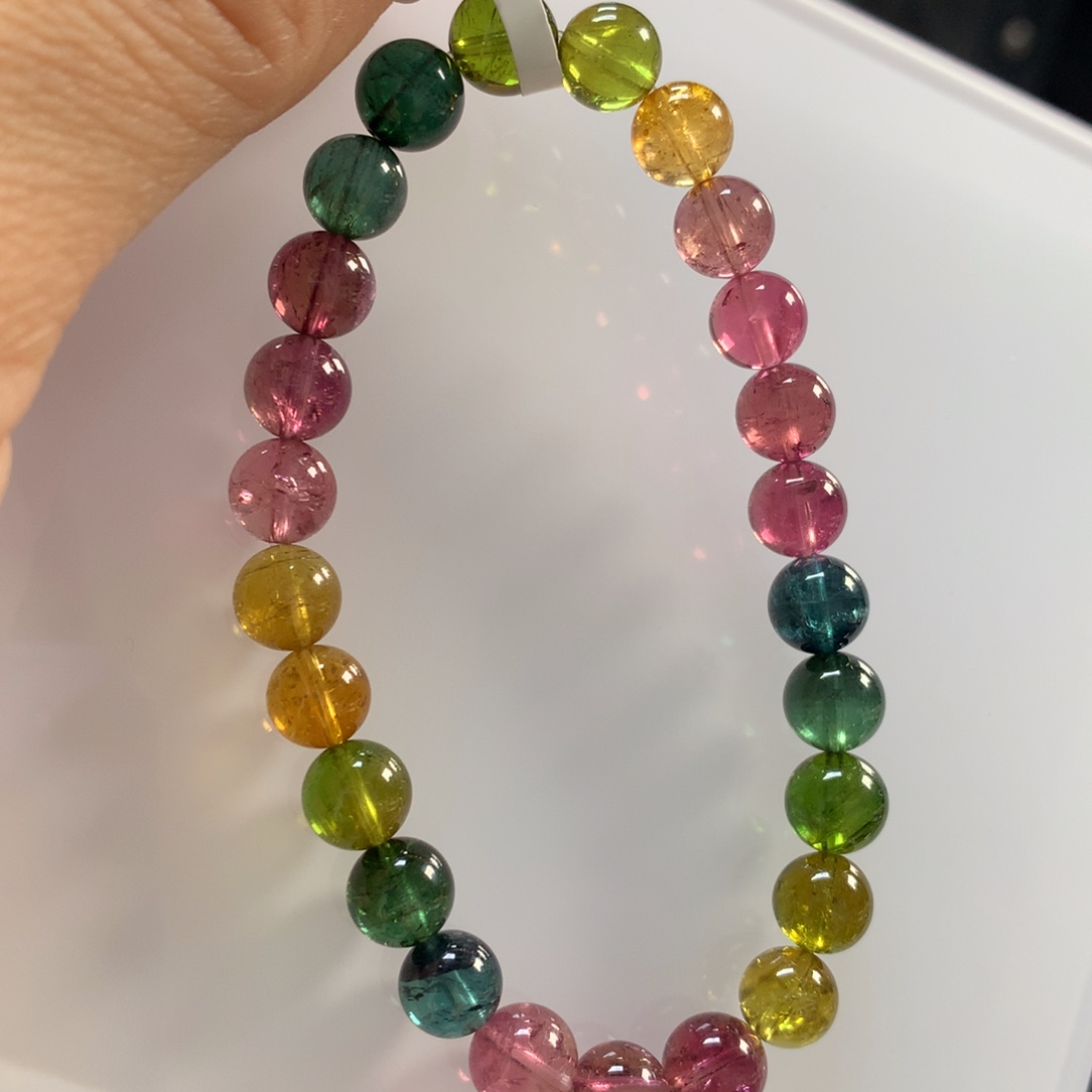 手链碧玺未镶嵌7.5左右