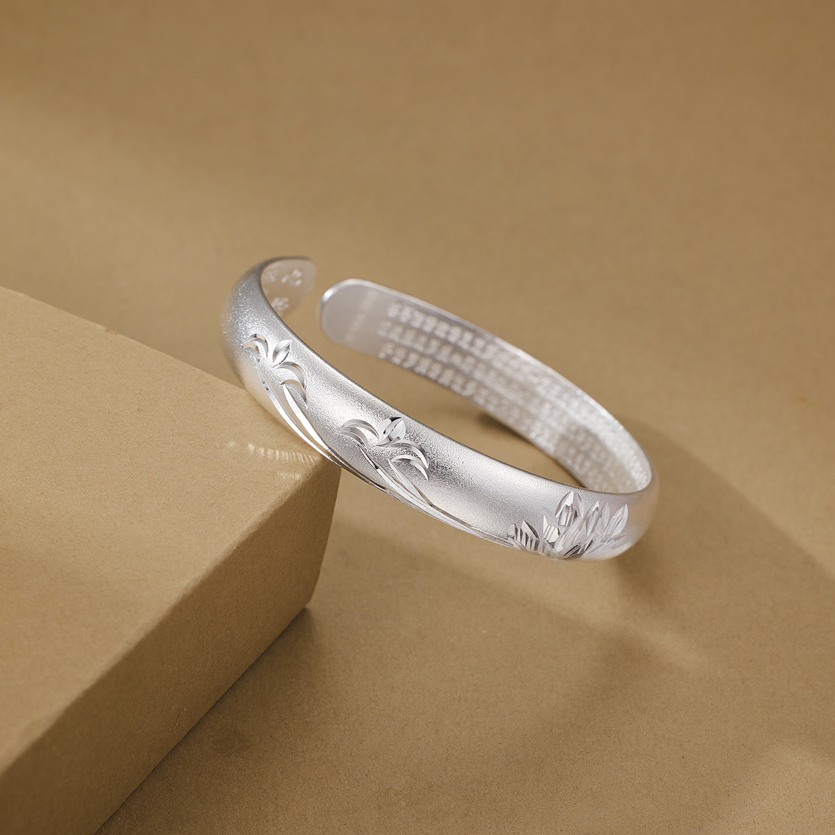 【双十一跨年】155银荷花定制品现货国风百搭送女友送长辈