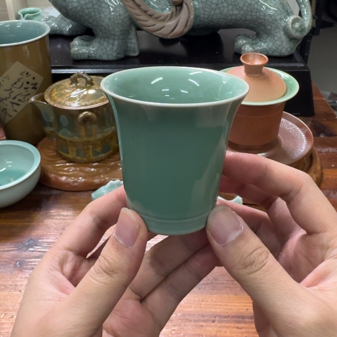 龙泉青瓷茶具微瑕9801