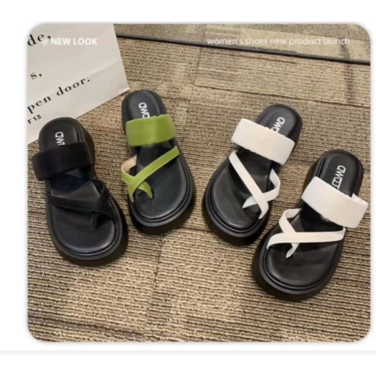 8029-19厚底沙滩时尚百搭凉拖鞋