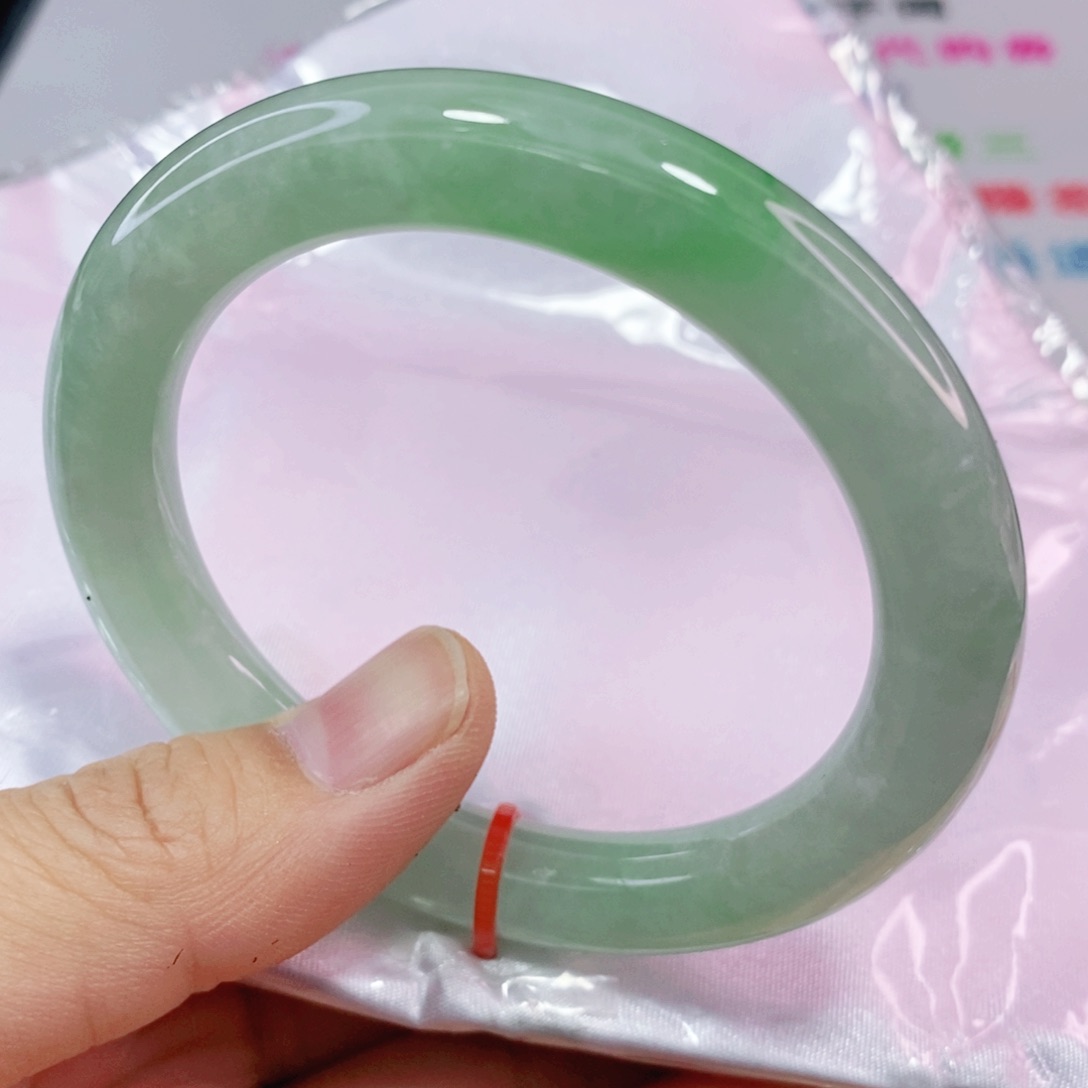 未镶嵌手镯翡翠55圈口圆条力推