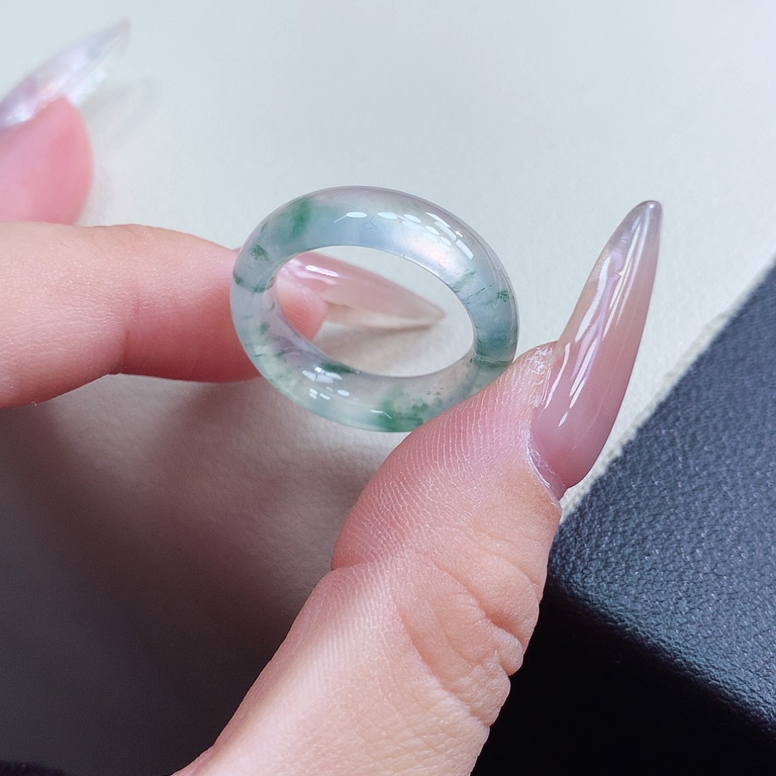 未镶嵌戒指翡翠13-14号