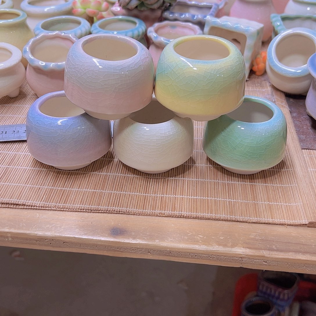 红陶陶瓷花盆当场满12包邮