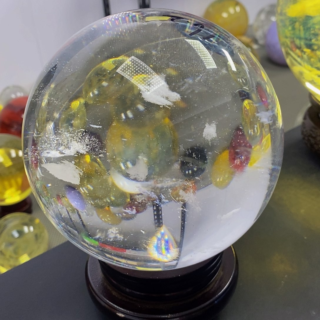 秀***红石材16.2厘米白水摆件