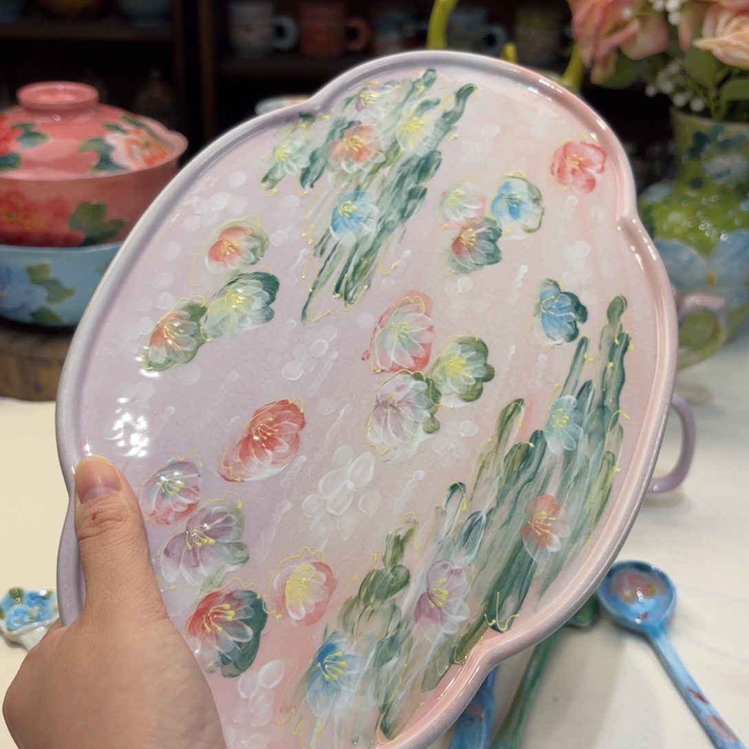 飏**意景德镇手绘高温釉下彩陶瓷茶具