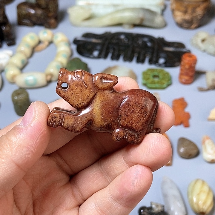 和田玉未镶嵌颈饰167