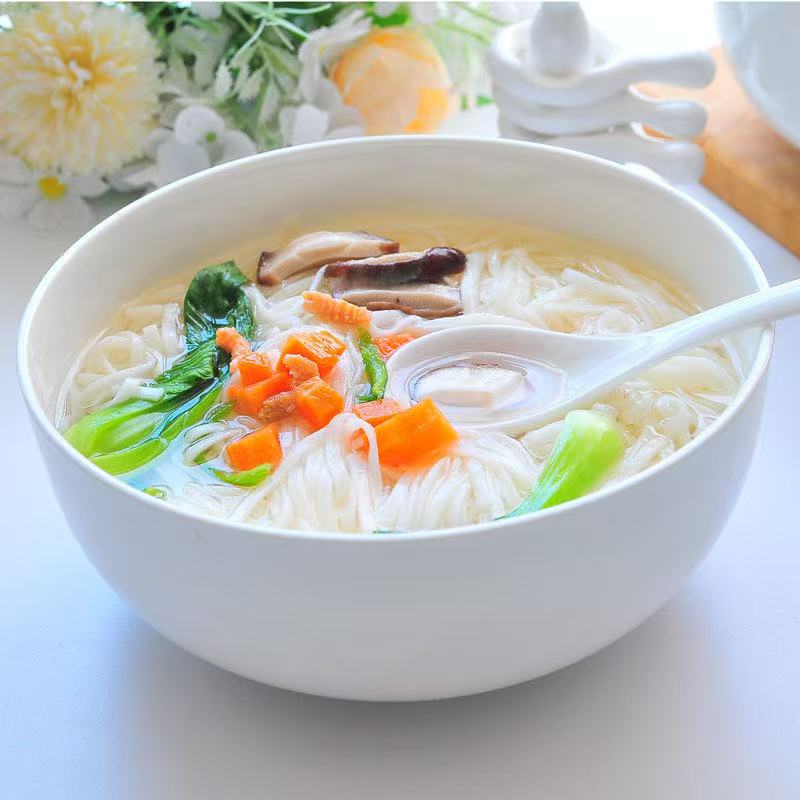 轻奢简约8英寸新骨瓷直口大汤碗