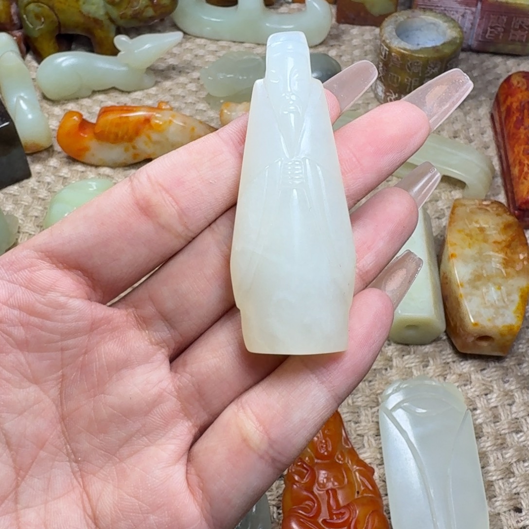 白玉菩提吊坠挂件