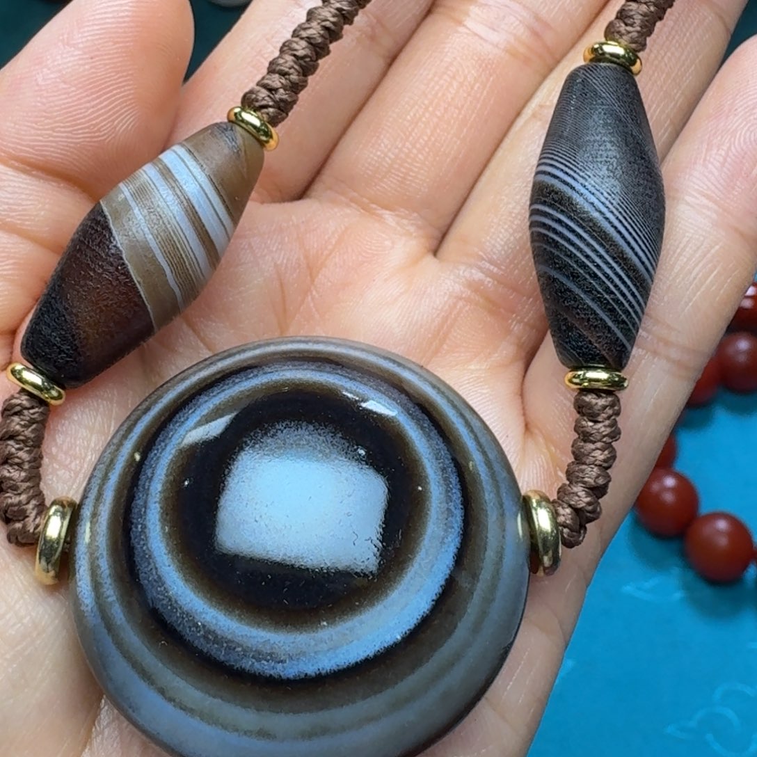 玛瑙/玉髓未镶嵌项链