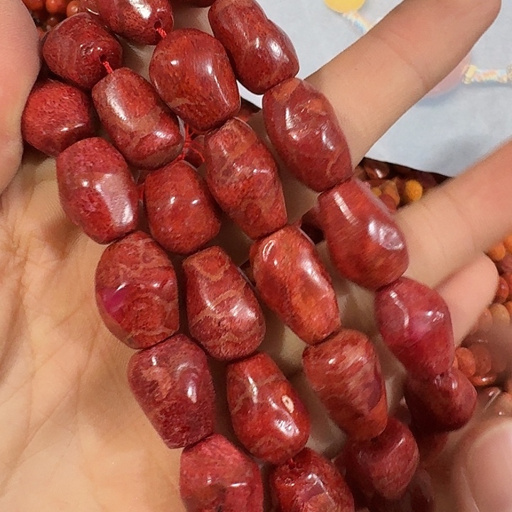 玛瑙/玉髓合金珠宝半成品4颗切面圆不定桶珠