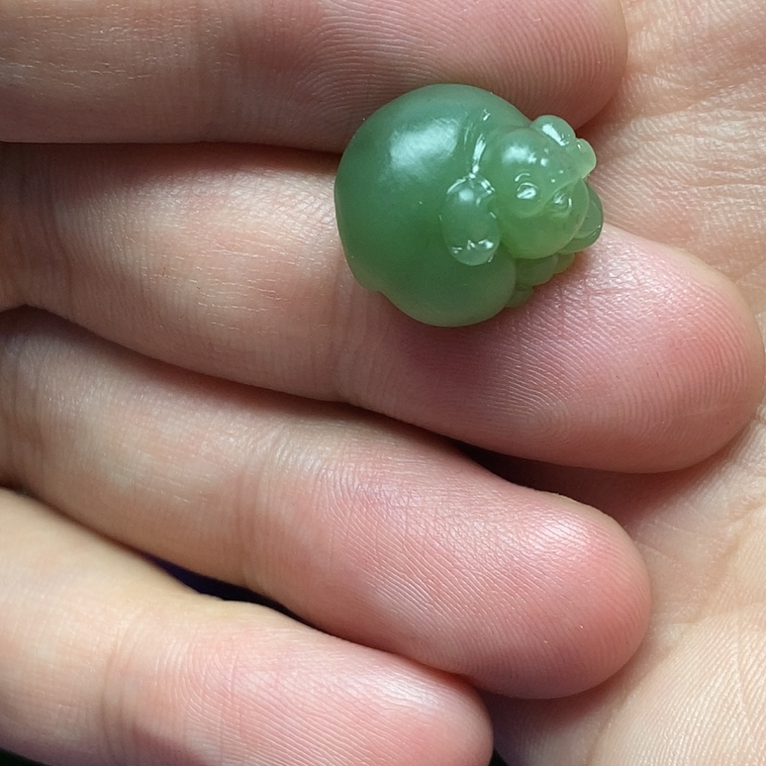 和田玉（碧玉）未镶嵌吊坠(不含链)