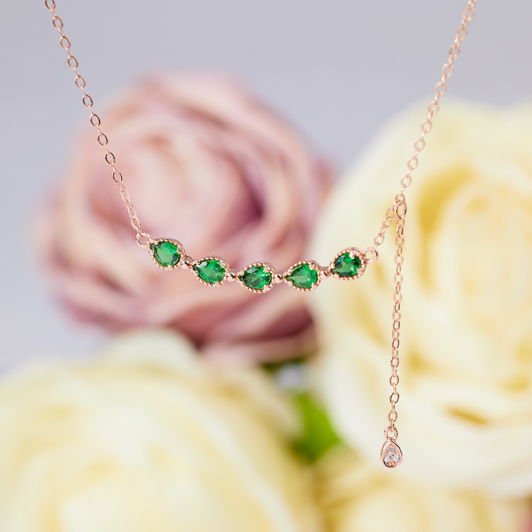 【歪歪】席甄*沙弗莱项链*S925镶嵌P6176