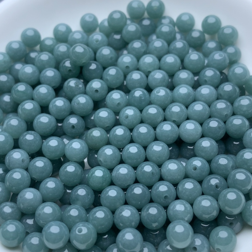 【闪购商品】翡翠手链未镶嵌卡6蓝水50颗