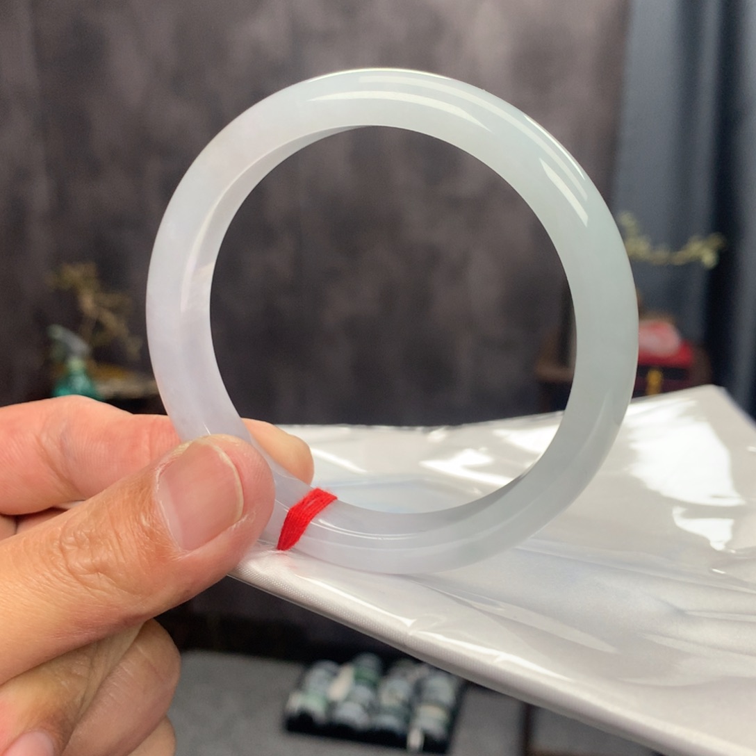 翡翠手镯未镶嵌纯天然缅甸A货翡翠手镯58-59