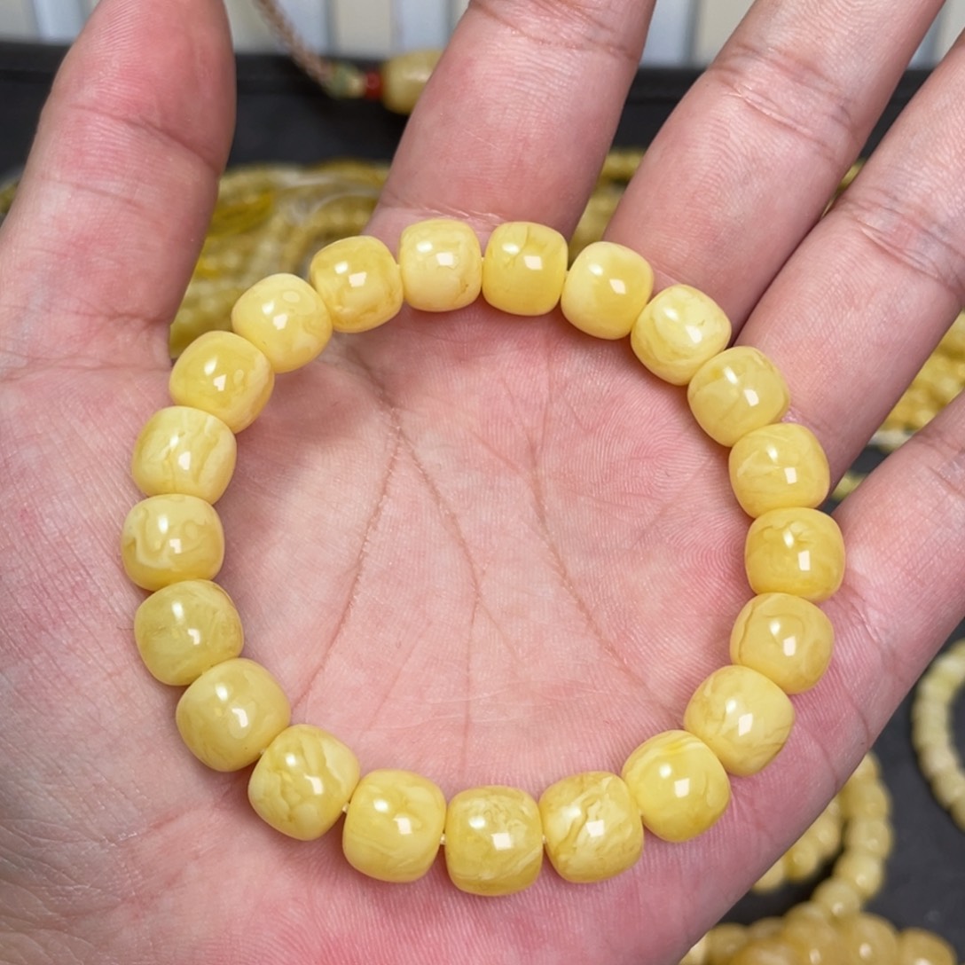 未镶嵌蜜蜡裸石蜜蜡手串10.3mm