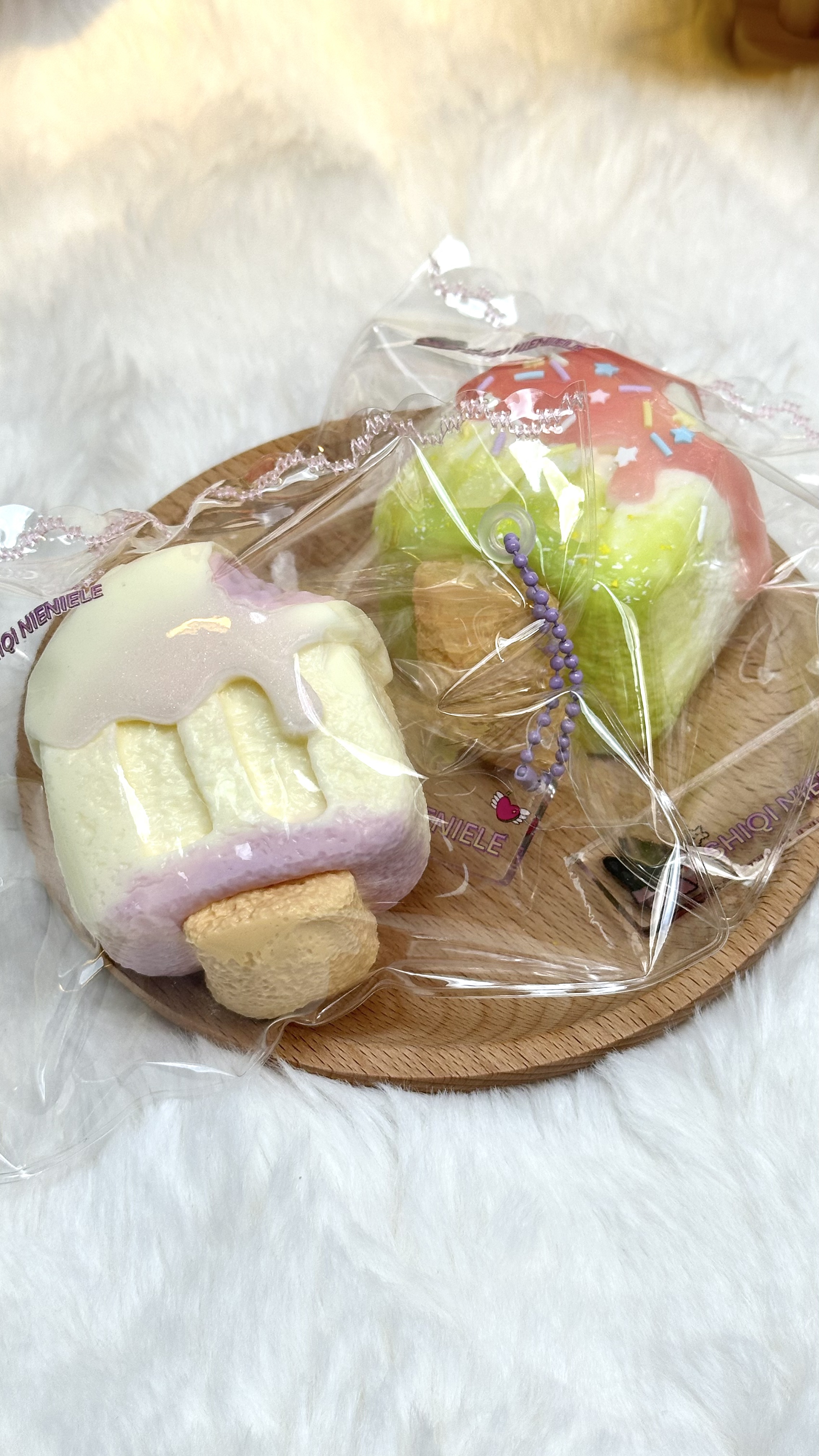 【乳膏泥】夹心雪糕（纯手工必有微瑕）食品级硅胶解压玩具