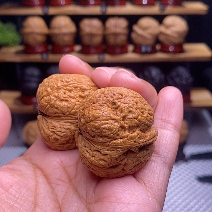 文玩核桃吊坠蚂蚁纹金蟾21