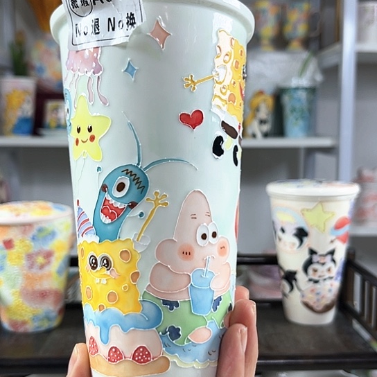 手绘高温釉下彩陶瓷
