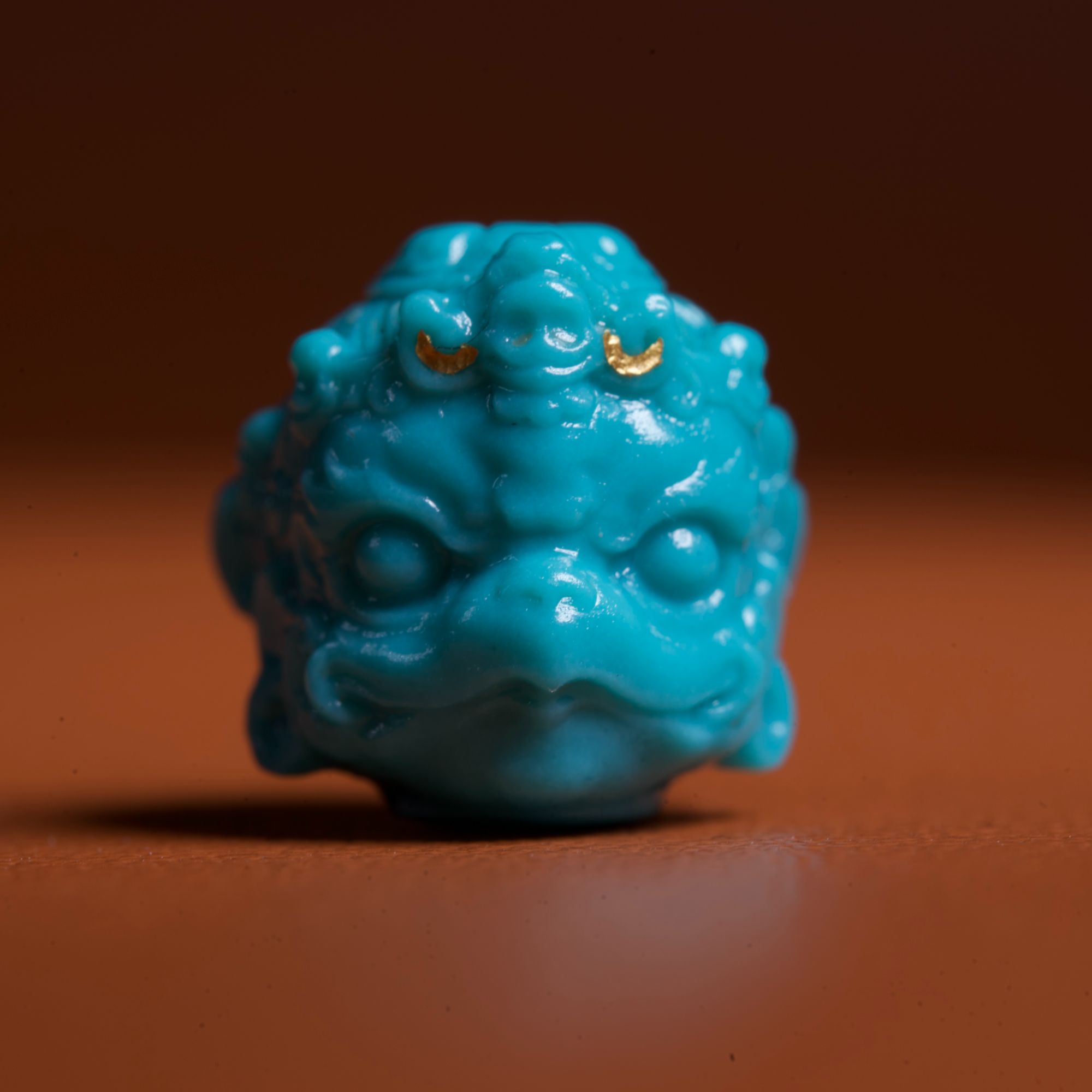 绿松石雕刻件大鹏鸟尺寸：9.75*9.1mm