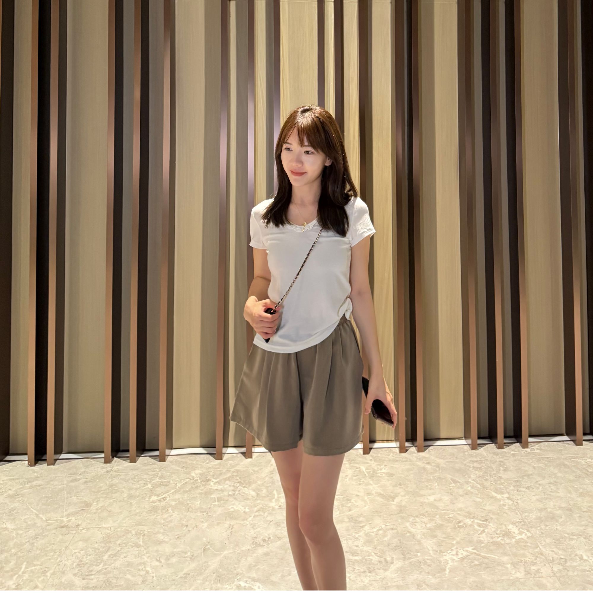 【李金贤】天丝羊毛 蝴蝶领百搭显瘦云感 T